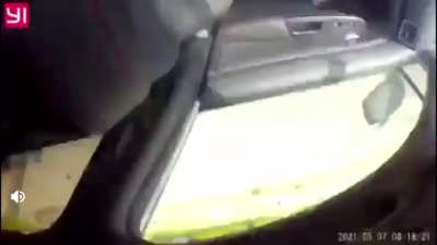 Close call near the Massey Tunnel in Delta, British Columbia, Canada. Impressed how calm the driver was.