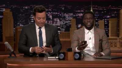 Kevin Hart's face when The Rock doesn't pick up his call.