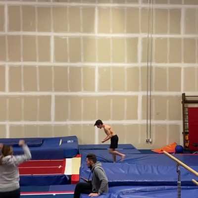 16 year old lands their first triple backflip