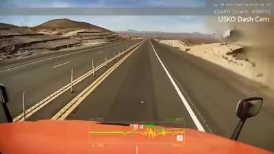 Idiot in Nissan cuts off semi and wins a stupid prize!