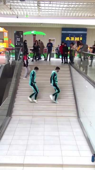 Let's just block the stairs here, nobody uses them anyway 