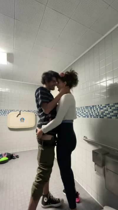 Mom took me into the bathroom and someone totally caught on.. [MF] MILF