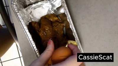 Eat My Huge Dump Baked into Brownies [F] [GIF]