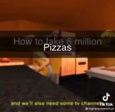 How to fake 6 million pizzas
