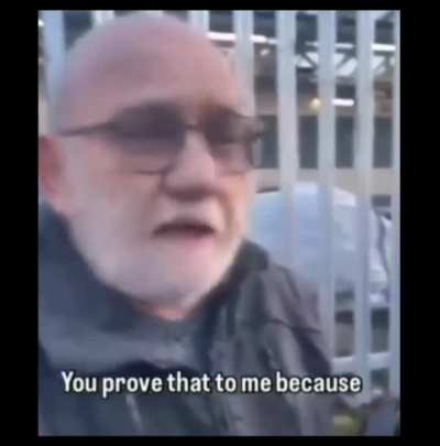 The man has principles