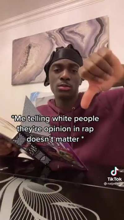 According to this logic I guess he can’t have an opinion on manga/anime? Or am I reaching?