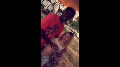 Girl moves Tyler the Creators hand over her tits