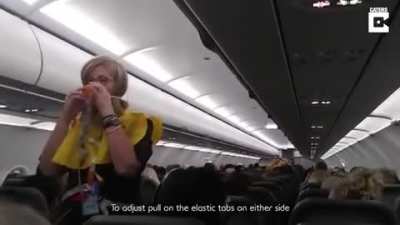 A funny take on the flight safety instructions. Yes, there are multiple videos and no, none of them are repeated jokes.