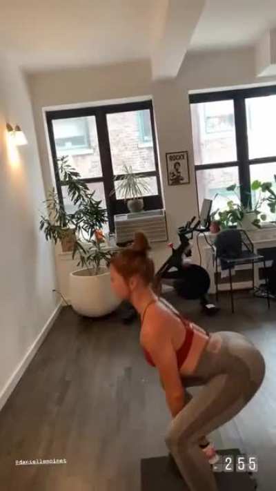 Danielle Moinet working on her ass
