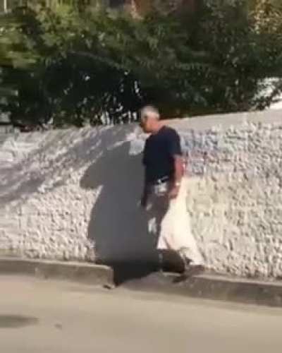 To not step on the street