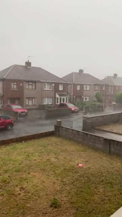 Pizza & afternoon rain