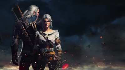 I made a moving Wallpaper with Geralt and Ciri