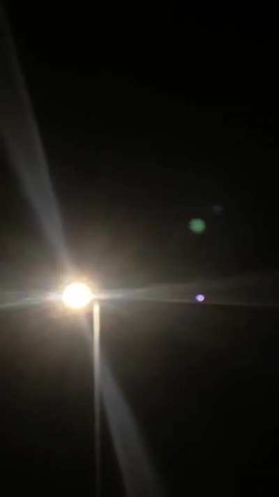I’be just seen this flying thing with multi coloured lights over where I live ?