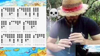 I love One Piece so much I figured out how to play Binks' Sake on the only instrument I have. I also include tabs