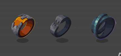 Rings animated