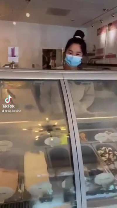 She must love her job