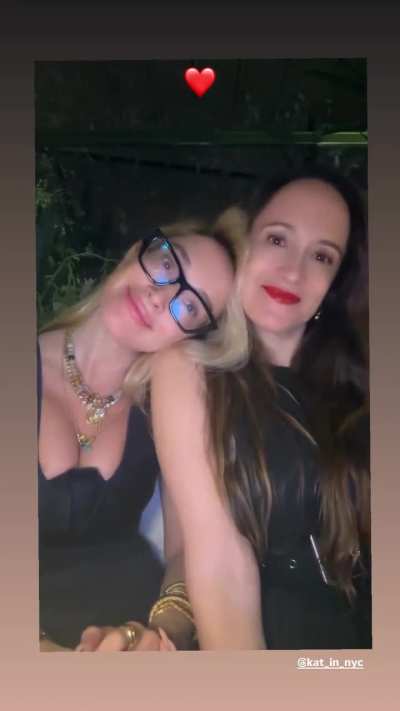 With her sister