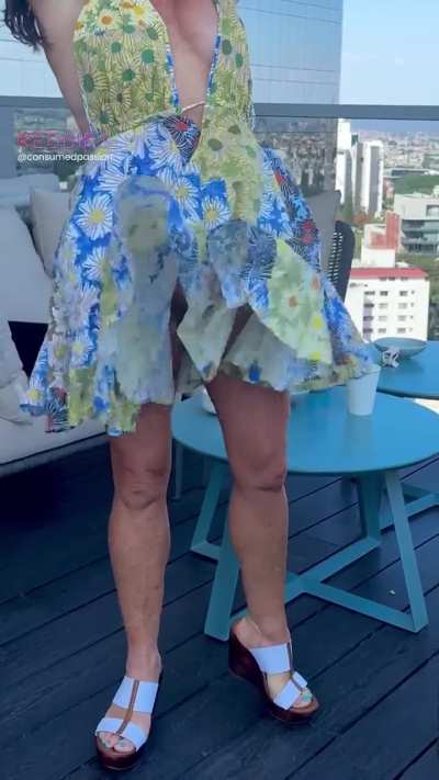 I probably should have worn panties on a windy day like this