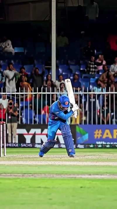 Rashid Khan's batting action, hitting sixes is a piece of cake for him.