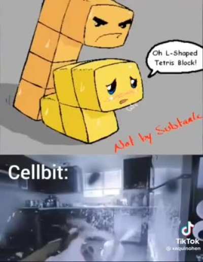 cellbit jogando tetris :