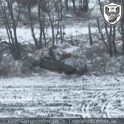 UA 30th Mechanized Brigade Destroys Russian Vehicle, Russian Soldier Unknowingly Gets In and Receives a Grenade Also(Feb 2024) 
