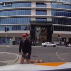 To get mad at a car driver
