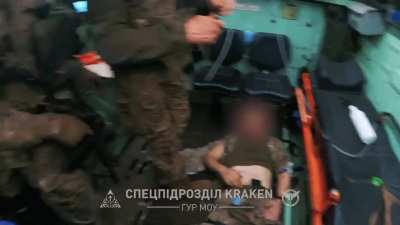 Ukrainian combat medics performing casualty evacuation in Chasiv Yar, Ukraine.