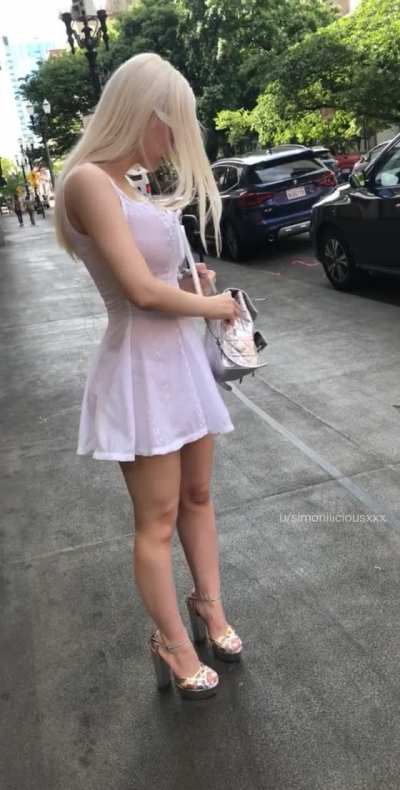 This dress is a little bit more sheer than I thought