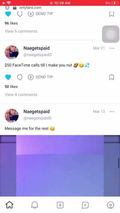 Naegetspaid onlyfans ⬇️⬇️⬇<wbr>️⬇️ absolute trash post more post saying she gon post than post anything new is 3secs anything old might be the full clip 2 post a month shit trash “ItS oNlY 10 dOlLaRs” scamming hoe