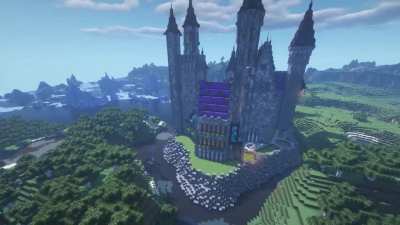 1 Month Into My Survival Castle Build!