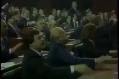 This is Leyla Zana, the first Kurdish woman to be elected into the Turkish parliament back in 1991. And this was the reaction from the turkish parliament.