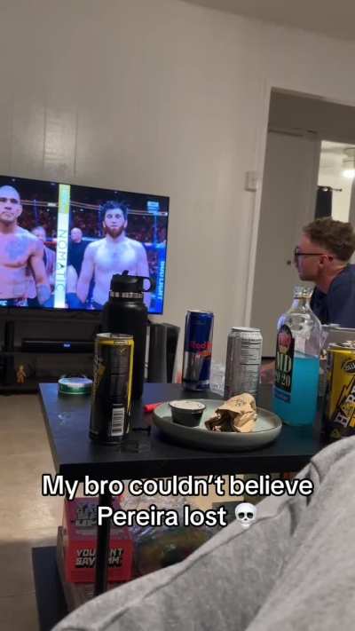 Grown man gets mad and breaks his TV