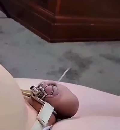 Chastity sissygasm feels too good.... you just can't stop <3