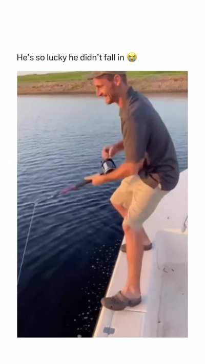 He'd be a dead man if he fell in