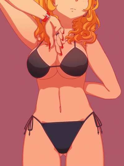 “Oh you wanted to see my earring? Oops..my strap slipped~” I love being such a tease.