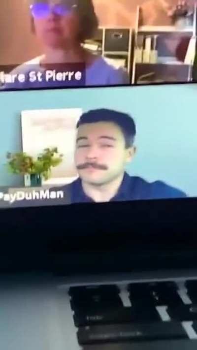 Attending zoom meeting like a boss