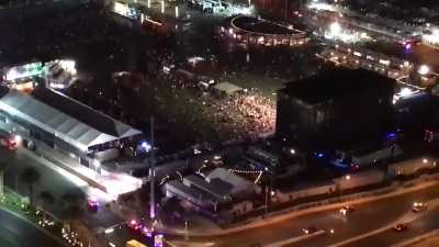 Video shot from a Mandalay Bay hotel room during the 2017 Las Vegas shooting