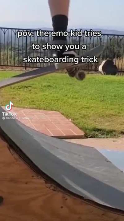 The emo kid got tricks