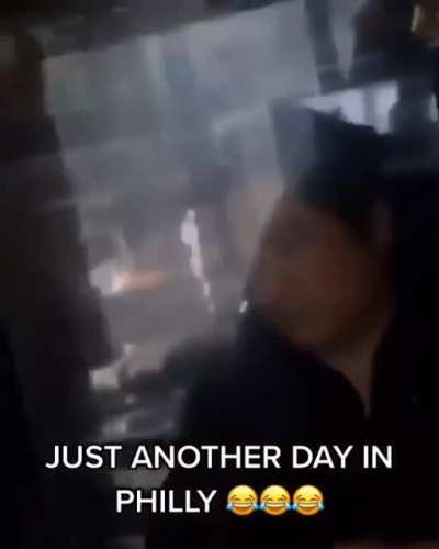 Assholes harass an Asian take out worker