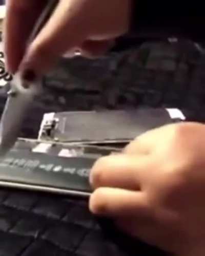 Looks like she will be needing a new battery and a pair of hands
