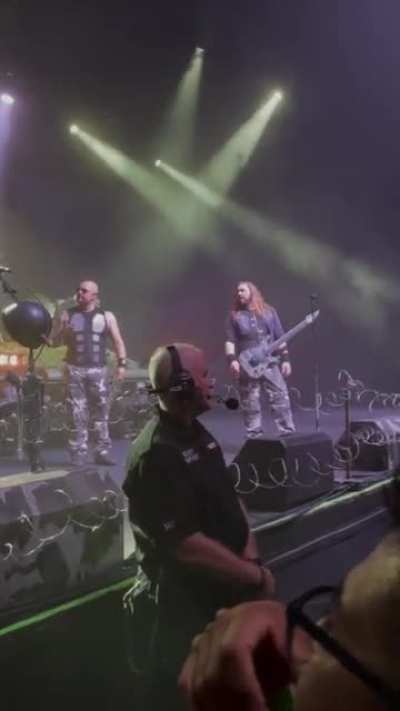 Looks like Joakim had just about enough of Tommy and Swedish Pagans! Highway to Hell Phoenix, AZ.