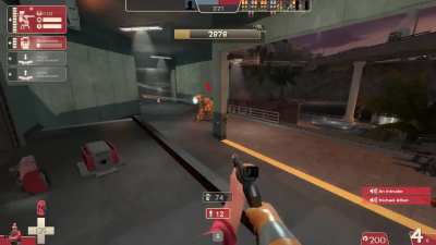 Dont destroy engi sentry as saxton hale