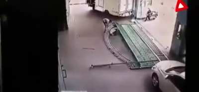 Factory Gate Crushes Man - D or V?