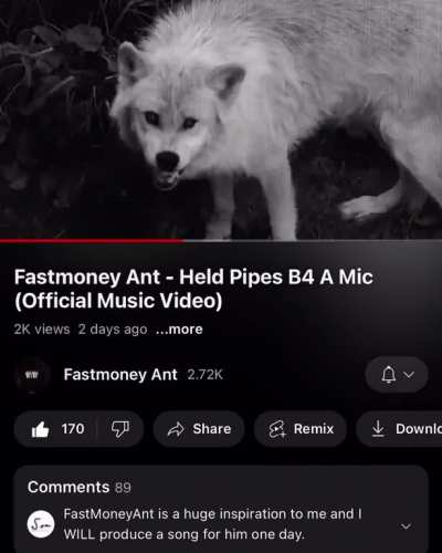 Fastmoney Ant next to blow nigga just gotta be consistent 😂🔥