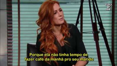 Fake WWE wrestler Becky Lynch goes on rant on trashy about ronda Rousey.