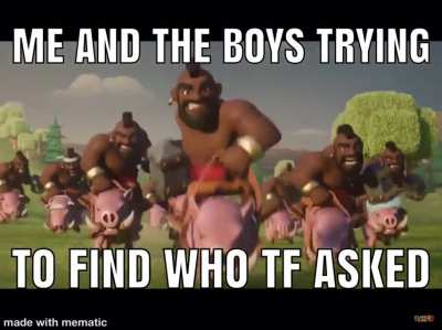 Who asked tho?