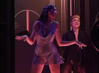 Dua Lipa dancing