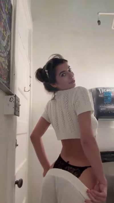 I shouldn't wear black undies under white clothes, they might distract my college roommate