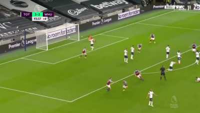 Manuel Lanzini scoring a 94th minute screamer to equalise, having been 3-0 down in the 81st minute.