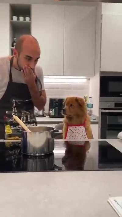 He is a very disciplined chef! don't make mistakes